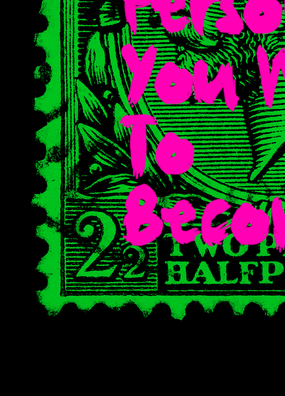HalfPenny Don't Run Green Pink - Image 2